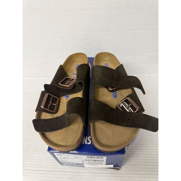 -999 Birkenstock Arizona BS Mocca Regular Fit, Brown-EU-40, US-9 Womens - Picture 3 of 5